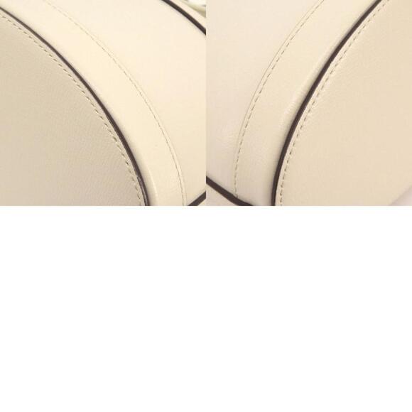 GUCCI White Leather Horsebit Tote Bag - Picture 10 of 11